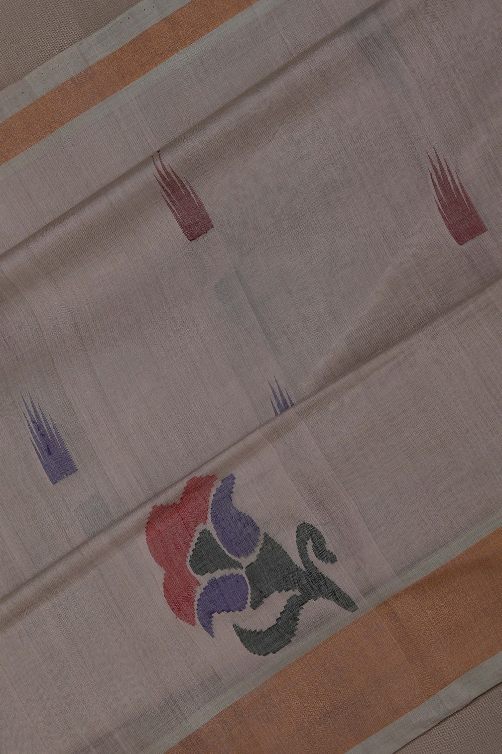 Image of Uppada Cotton Grey Saree